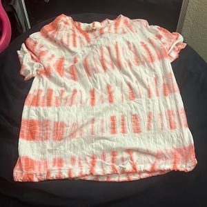 Tie dye shirt ties at bottom